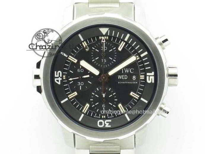 MIROTIME 0123 Aquatimer Chrono SS V6SF 1:1 Best Edition Blue Dial on SS Bracelet A Modern 7032